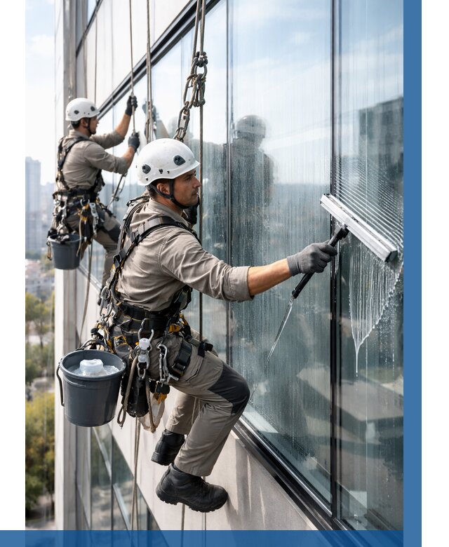 Мойка окон альпинистами в Кингисеппе от 4673 р. | ВЫСОТНИК-Кгп