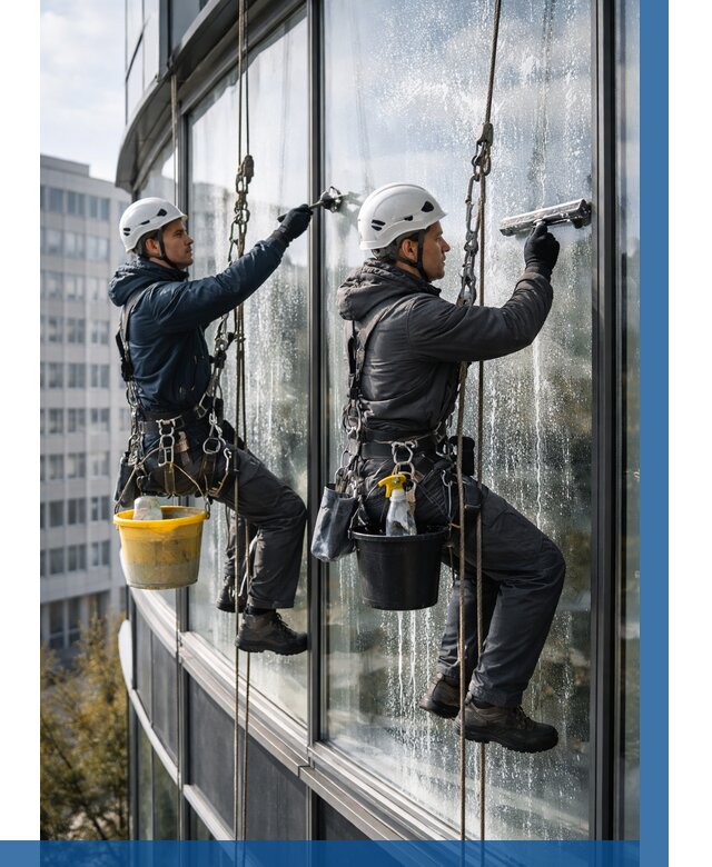 Мойка панорамных окон в Кингисеппе от 363 р. заказать у ВЫСОТНИК-Кгп