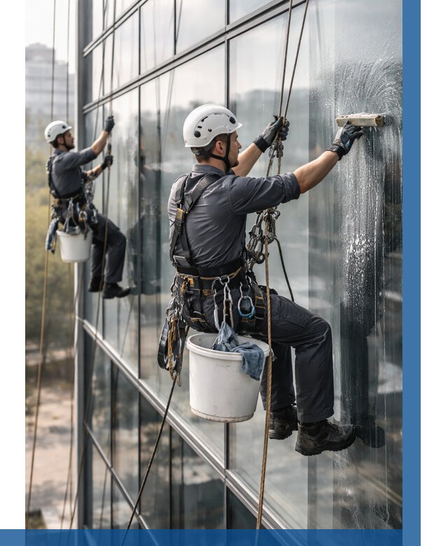 Мойка сплошного остекления в Кингисеппе, заказать от 312 р.| ВЫСОТНИК-Кгп