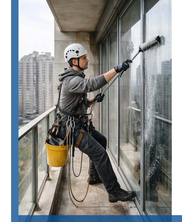 Профессиональная мойка балконного остекления в Кингисеппе