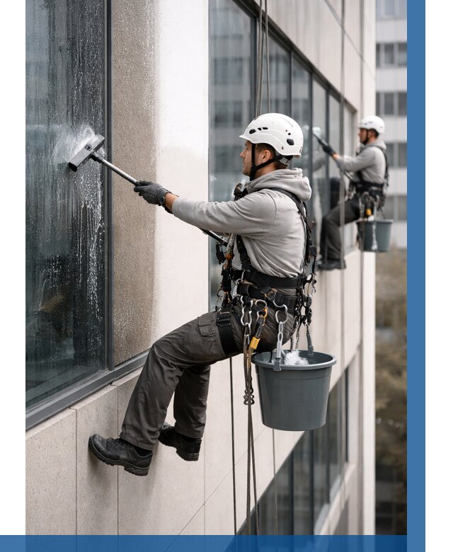 Мойка фасадов зданий в Кингисеппе под ключ от 363 р. | ВЫСОТНИК-Кгп