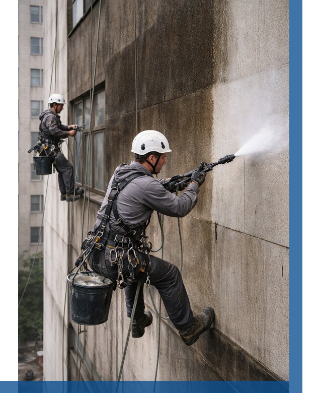 Очистка фасада от копоти в Кингисеппе от 260 р. | ВЫСОТНИК-Кгп