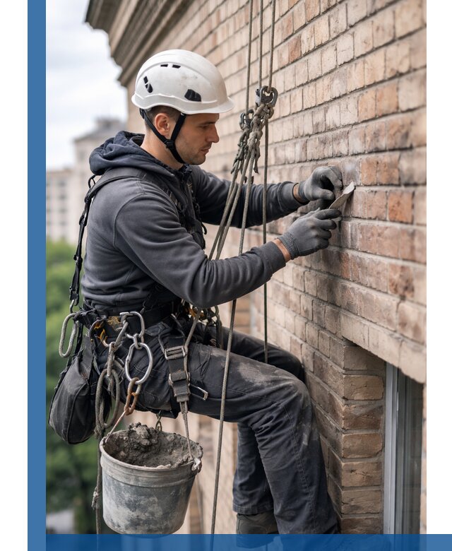 Качественный ремонт кирпичной кладки фасада в Кингисеппе с гарантией