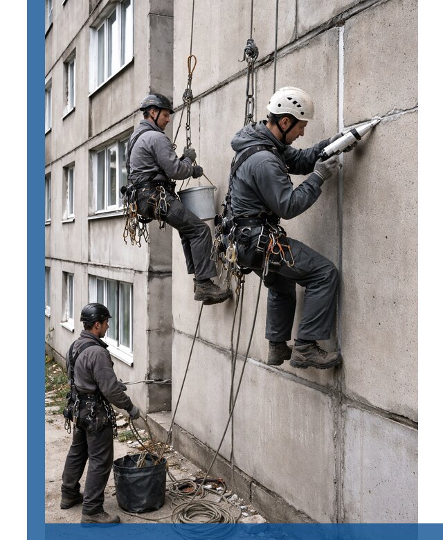 Герметизация межпанельных швов в Кингисеппе с гарантией герметичности