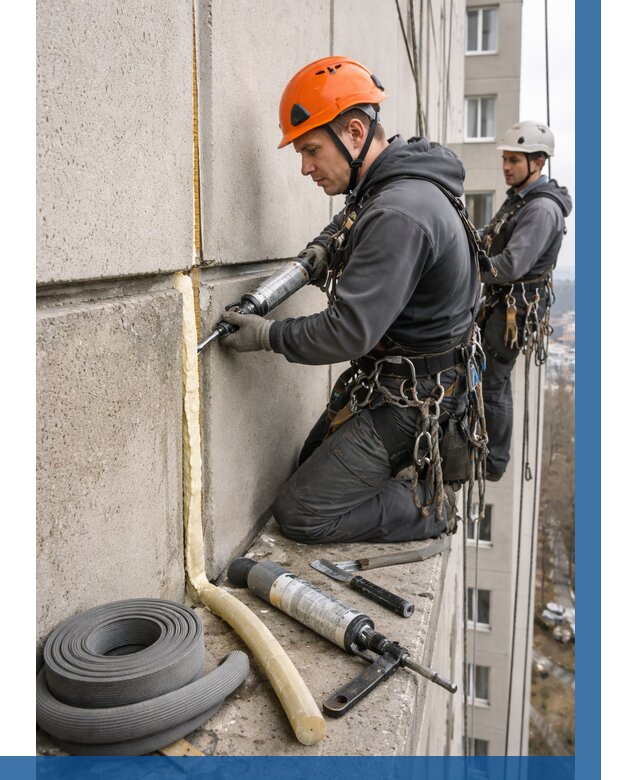 Теплый шов межпанельные швы в Кингисеппе от 727 р. | ВЫСОТНИК-Кгп