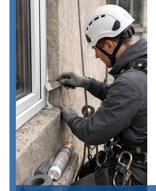 Герметизация монтажных швов окон в Кингисеппе с гарантией качества