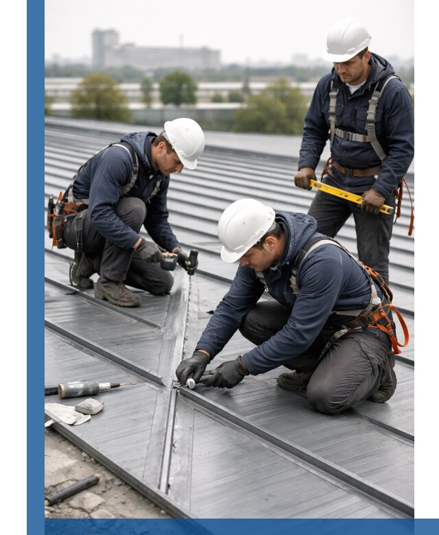 Ремонт фальцевой кровли в Кингисеппе срочно и качественно