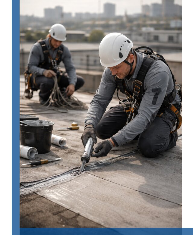 Аварийное и капитальное устранение протечек кровли в Кингисеппе