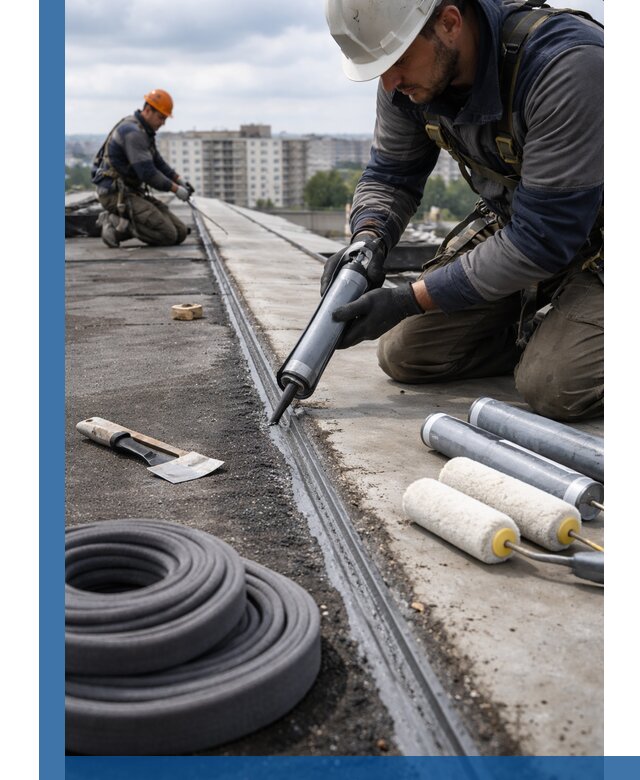 Герметизация швов кровли в Кингисеппе с гарантией герметичности