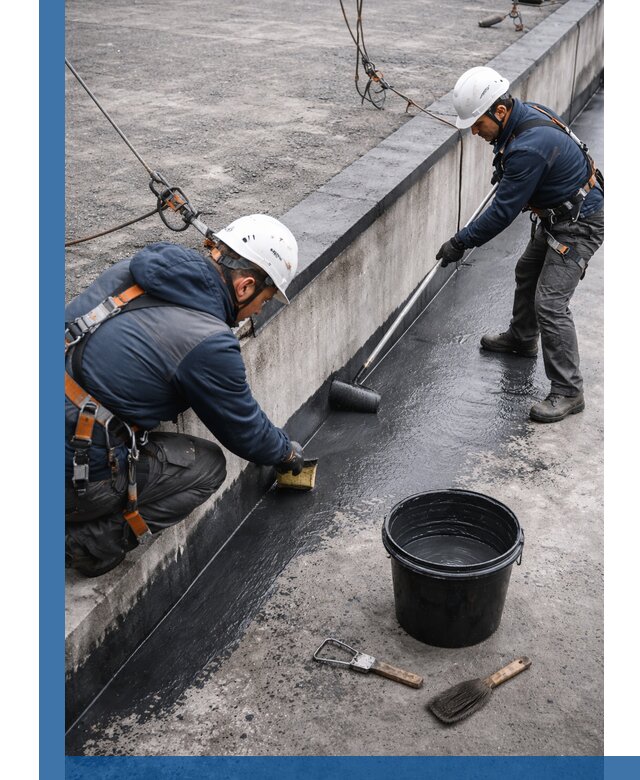 Гидроизоляция кровли жидкой резиной профессионально в Кингисеппе