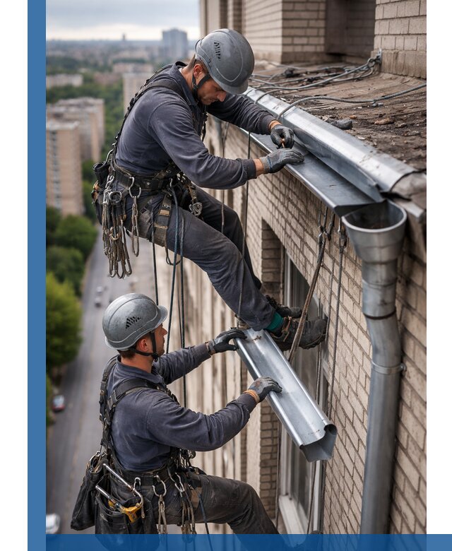 Ремонт водосточных желобов в Кингисеппе, быстро и качественно