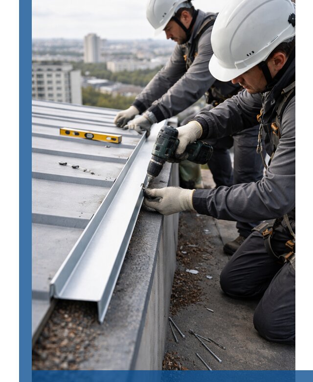 Монтаж капельника на кровле в Кингисеппе с гарантией качества
