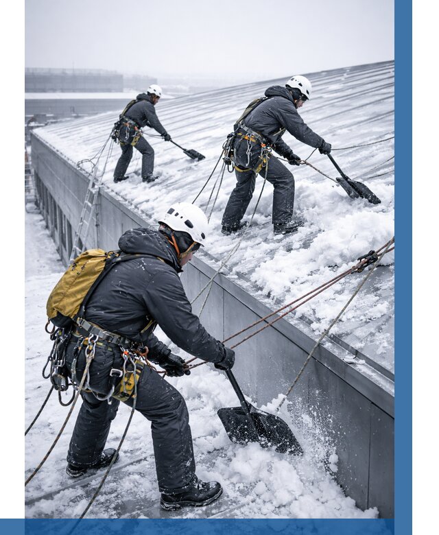 Очистка навесов от снега в Кингисеппе от 4673 р. | ВЫСОТНИК-Кгп