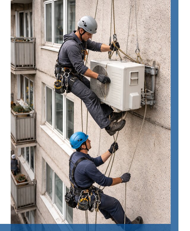 Перенос внешнего блока кондиционера в Кингисеппе от 9346 р.| ВЫСОТНИК-Кгп