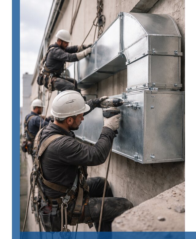 Профессиональный монтаж вентиляционных коробов в Кингисеппе под ключ