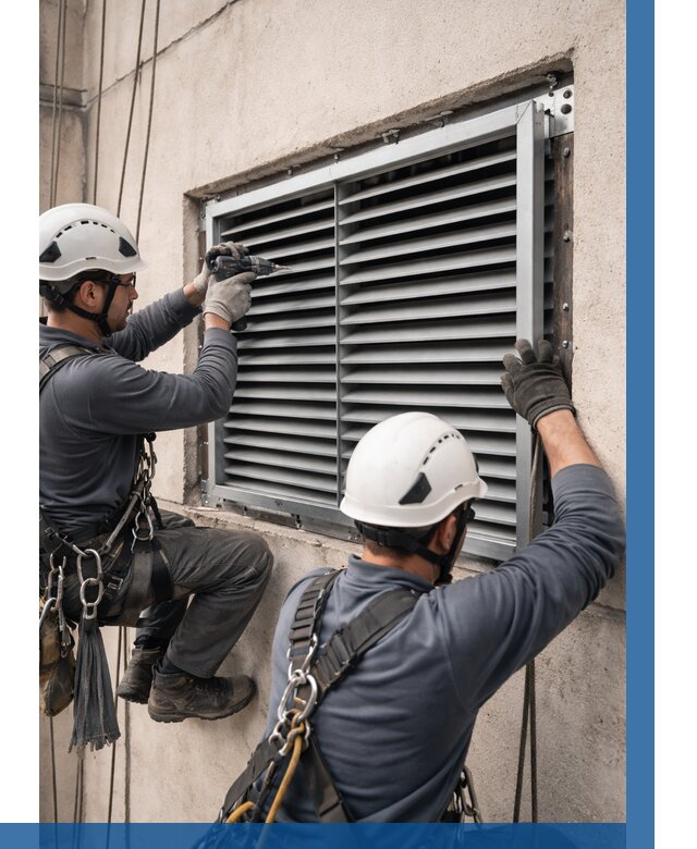 Монтаж вентиляционных решеток в Кингисеппе от 4673 р. | ВЫСОТНИК-Кгп