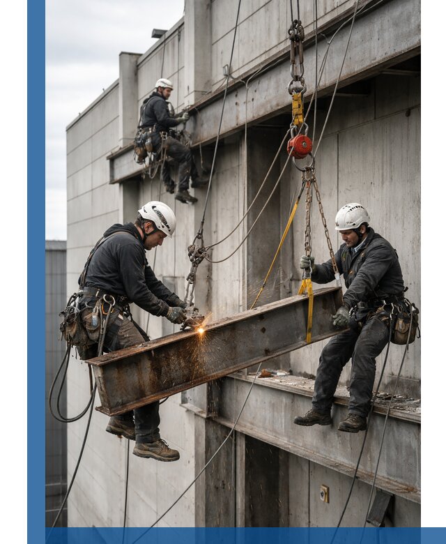 Демонтаж металлоконструкций на высоте в Кингисеппе под ключ