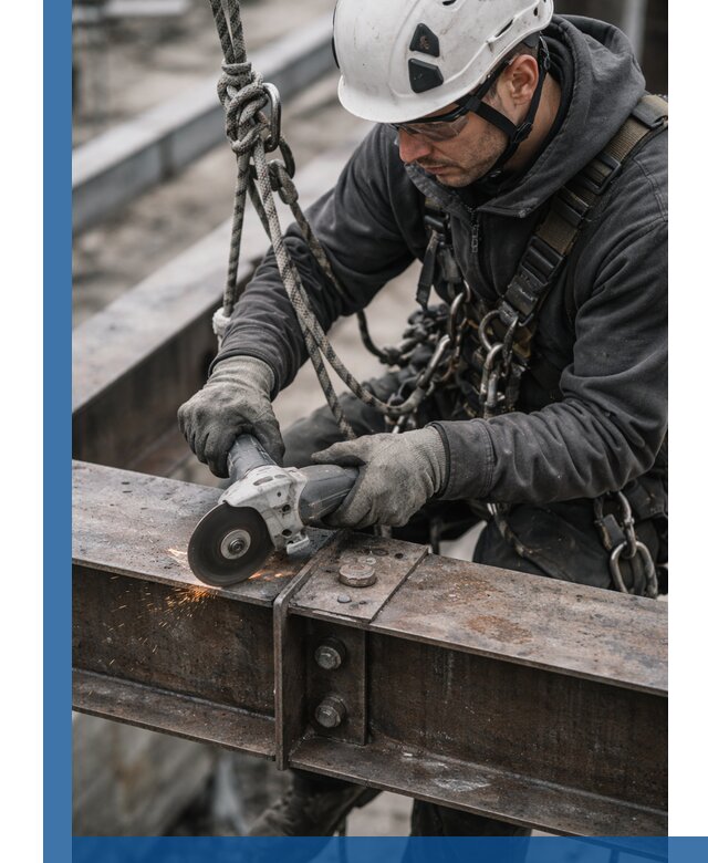 Резка металла на высоте в Кингисеппе для зданий и конструкций