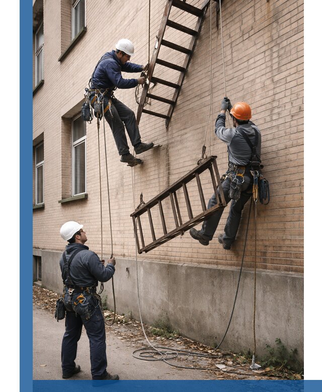 Демонтаж пожарной лестницы в Кингисеппе быстро и безопасно