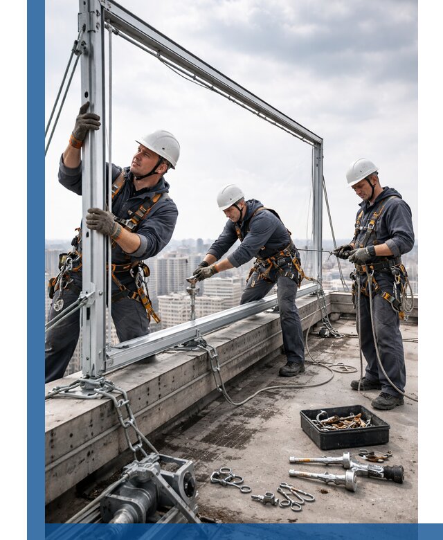 Монтаж крышных рекламных конструкций под ключ в Кингисеппе