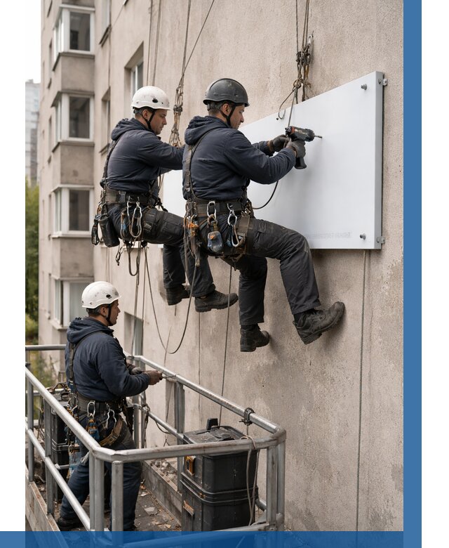 Монтаж табличек и указателей в Кингисеппе от 3634 р. | ВЫСОТНИК-Кгп