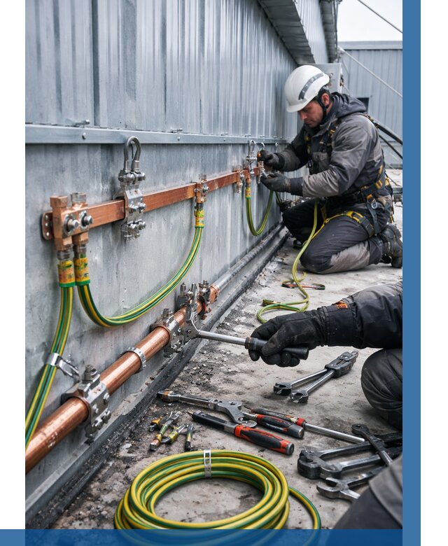 Монтаж заземления здания в Кингисеппе от 25960 р. | ВЫСОТНИК-Кгп