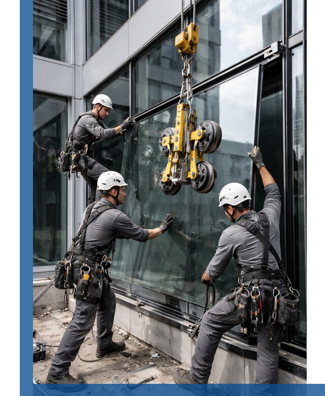 Структурное остекление фасадов в Кингисеппе монтаж и обслуживание