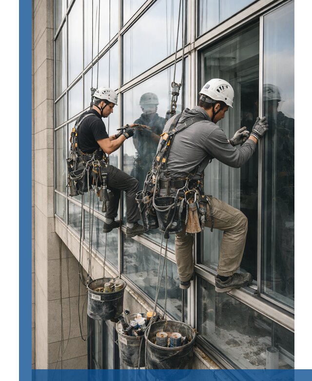 Ремонт витражных конструкций и фасадного остекления в Кингисеппе