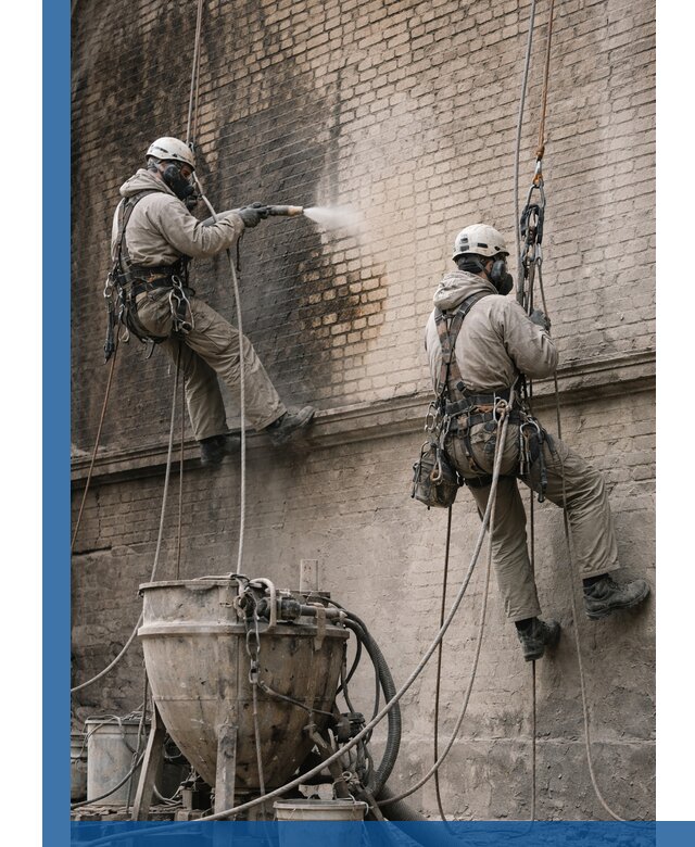 Пескоструйная очистка фасадов в Кингисеппе профессионально