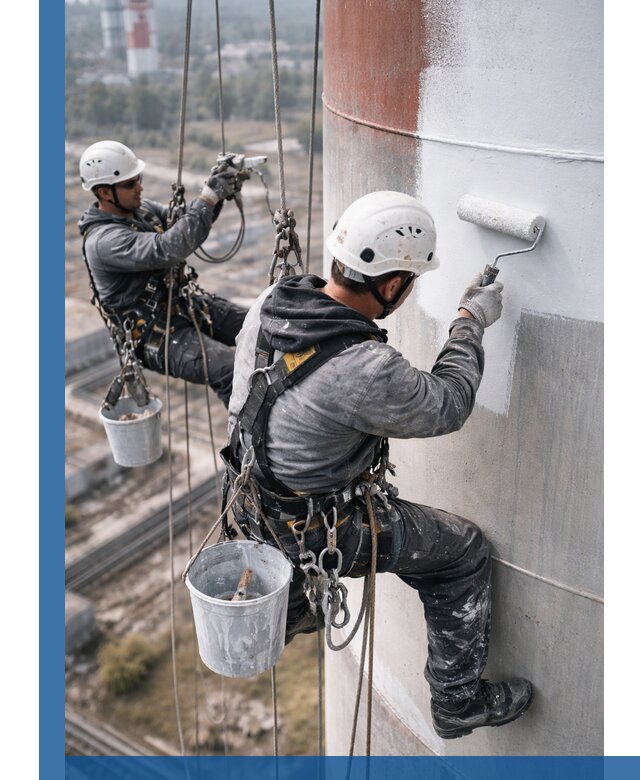Покраска дымовых труб в Кингисеппе: антикоррозийная защита и восстановление