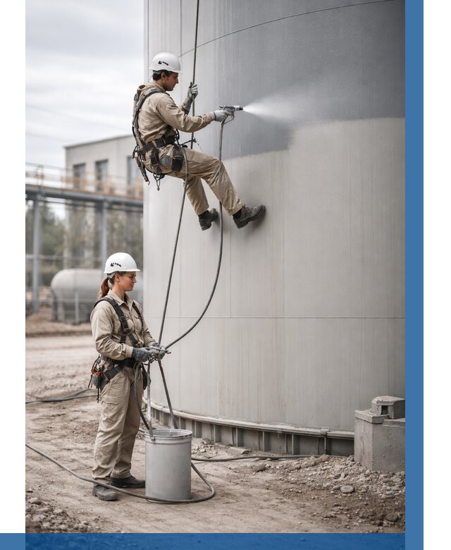 Покраска резервуаров в Кингисеппе от 1246 р. | ВЫСОТНИК-Кгп — заказать