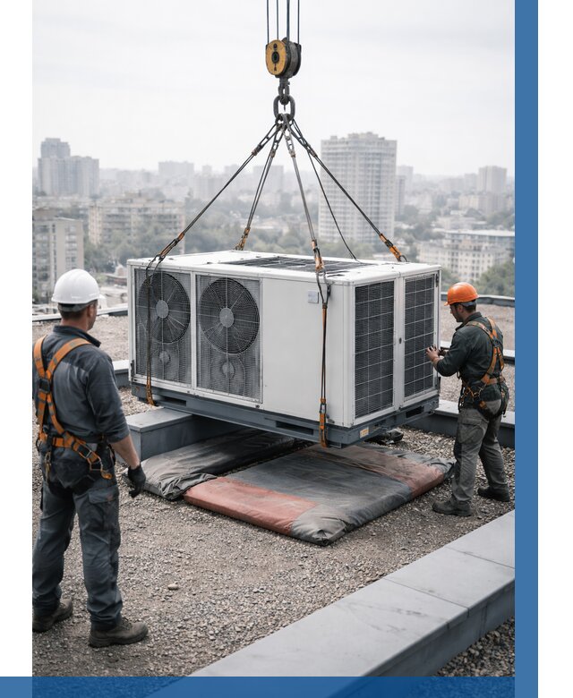 Подъем груза на крышу в Кингисеппе от 5192 р. | ВЫСОТНИК-Кгп заказать