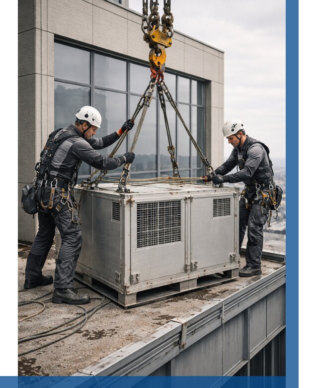 Такелажные работы на высоте в Кингисеппе от 8307 р. | ВЫСОТНИК-Кгп