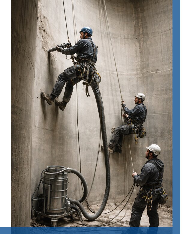 Зачистка силосов в Кингисеппе от 4673 р. Договор и смета ВЫСОТНИК-Кгп