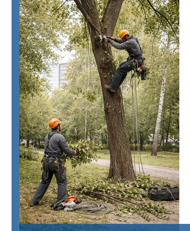 Санитарная обрезка деревьев в Кингисеппе, профессионально и безопасно