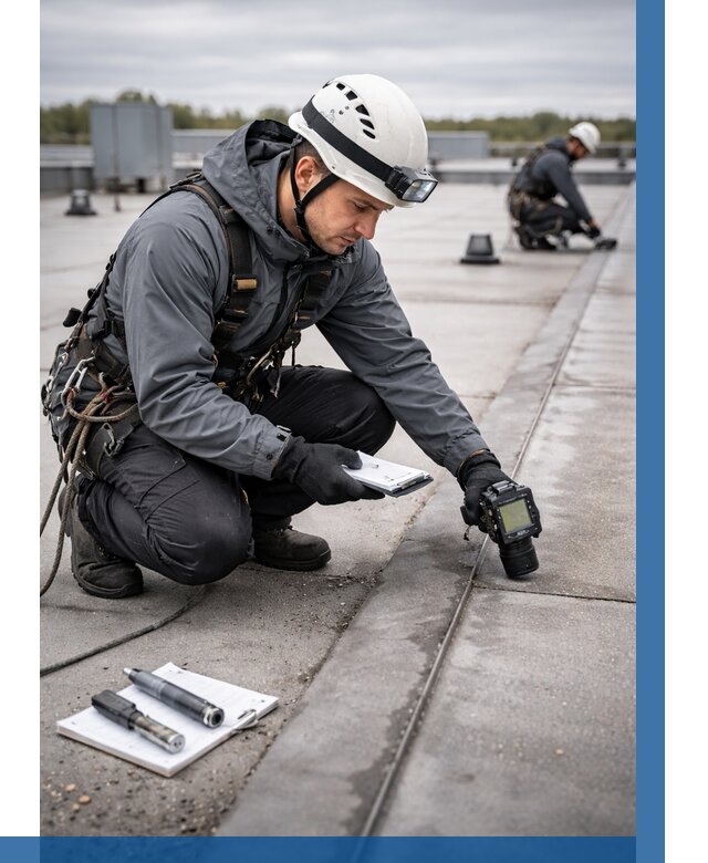 Обследование кровли на протечки в Кингисеппе от 4673 р. | ВЫСОТНИК-Кгп