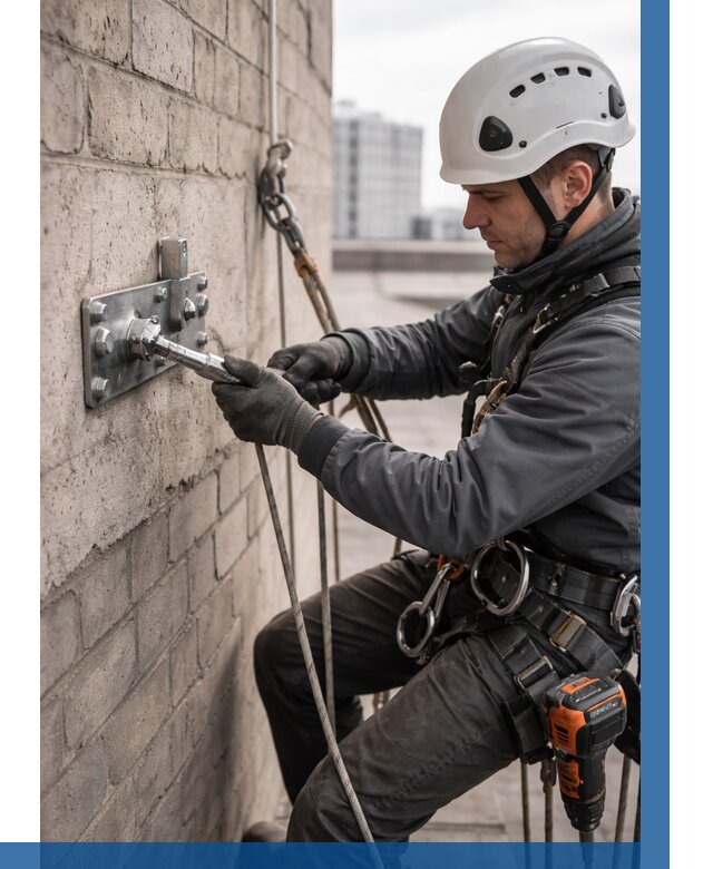 Установка анкерных точек в Кингисеппе от 3634 р. | ВЫСОТНИК-Кгп